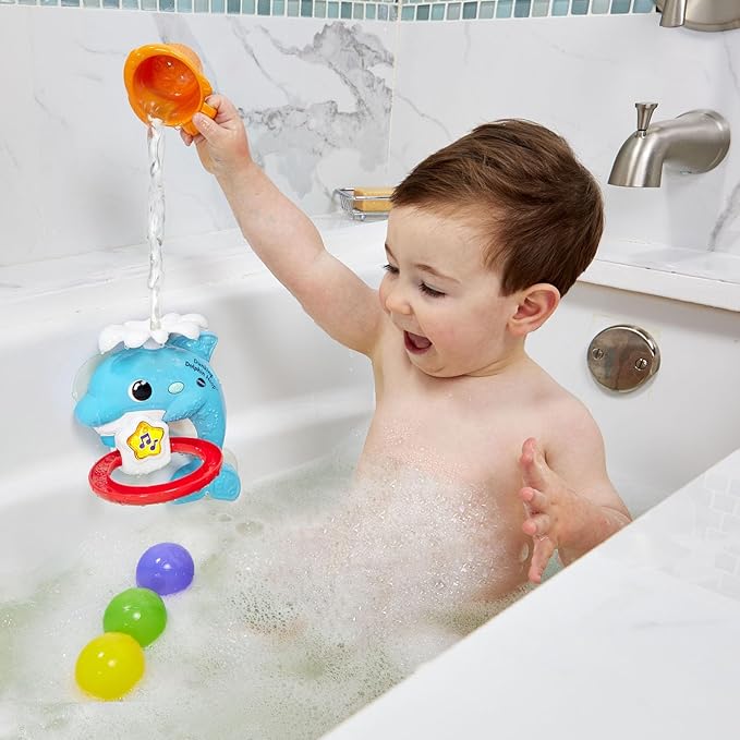 VTech Dunking Dolphin Hoop Bath Toy for Toddlers