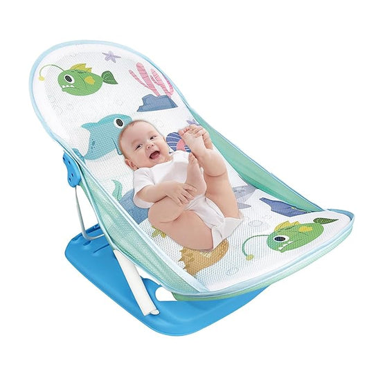 Foldable Toddler Bather - Bathtub Foldable Toddler Bath Bather Seat | Foldable Baby Bather with Bath Stand | Toddler Folding Shower Rack for Bathtub Counter Sink Bathroom