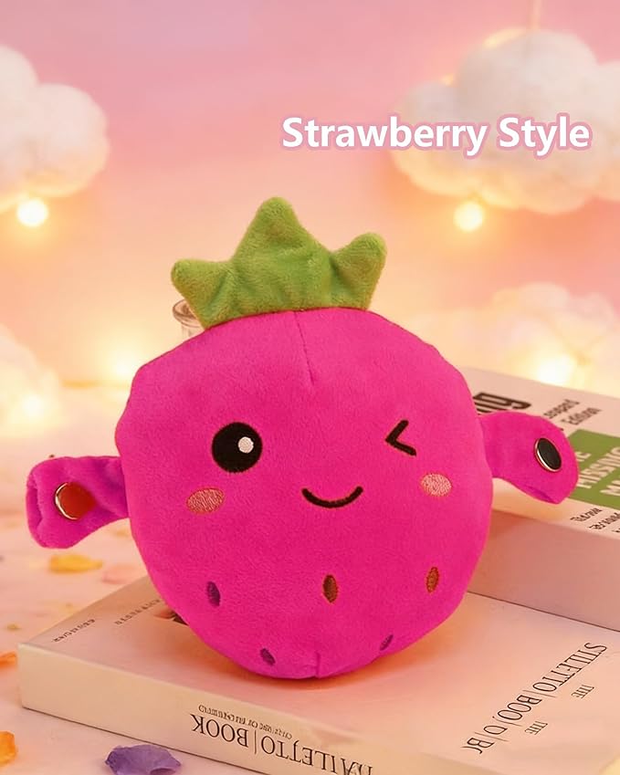 Baby Musical Sensory Toy,nteractive Musical Plush Toy with Sounds，Sensory Activity Learning Educational Kid Toy,Fun Christmas and Birthday Gifts Suitable for Multiplayer interaction (pink strawberry)