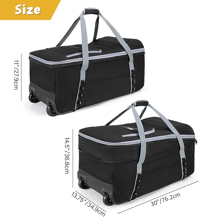 GRAOSO Car Seat Travel Bag with Wheels Compatible with UPPAbaby Aria and Mesa, Infant Padded Car Seat Carrier for Airport, Car Seat Gate Check Bag for Travel with Luggage Tag, Black, Bag Only