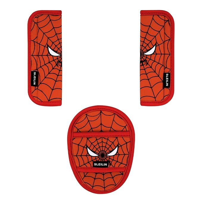 3 Pcs Car Seat Straps Shoulder Pads Suit for Kids : Ultra-Soft Child Car Seat Strap Covers, Kids Car Seat Strap Pads, Cute Plush Printed Seat Belt Covers, Hip Support, for Pushchair, Baby Stroller