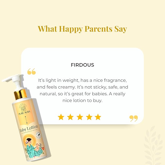 Rich Moisture Baby Lotion, 200ml, Nourishing Cream for Soft & Sensitive Skin, Ayurvedic & Chemical-Free, Safe for Newborns & Kids