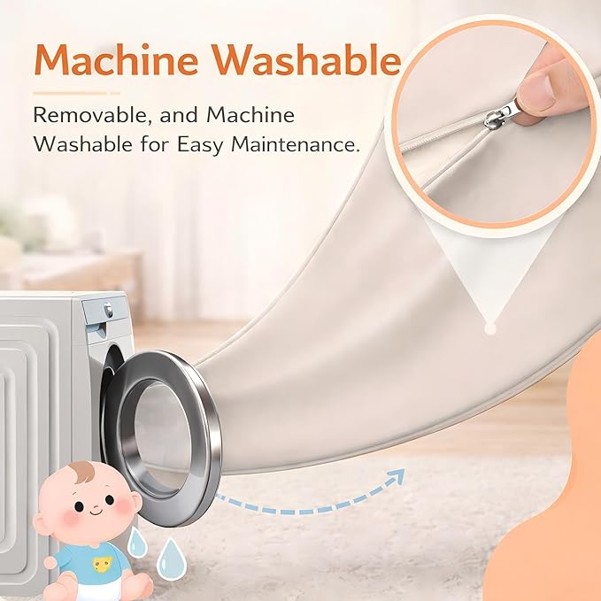 Baby Play Mat for Floor– 1.2" Thick, Foldable, Waterproof, 79×70 Playpen Mat, Non-Toxic, Easy to Clean, Thickened Foam Cushioned, Perfect for Tummy Time & Crawling, Babies & Toddlers