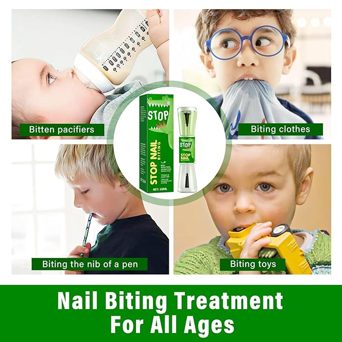 Nail Biting Treatment for Kids, Natural Nail Biting Prevention for Kids, Toddlers, Children, Help Break Nail-Chewing & Thumb-Sucking Habits