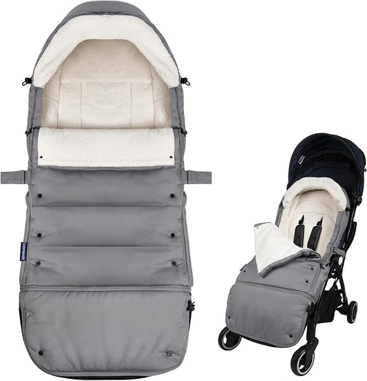 Universal, Weather-Proof, Warm Stroller Footmuff | Extendable Winter Cover | Adjustable Buckle | Stroller Bunting Bag | CosyDiary Stroller Accessories | Stroller Cover