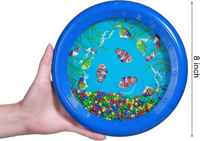 2 Pcs Ocean Drums Wave Bead Drums Sea Sound Drums Musical Instruments for Kid Child Baby