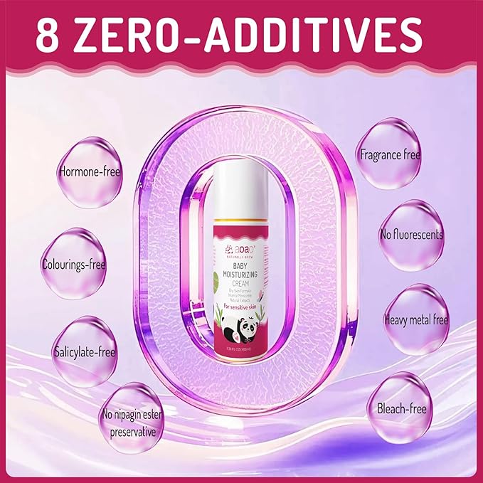 Kids Face Cream, Baby Soothing Moisturizing Cream, Nourishing & Hydrating, Gentle Formula with Shea Butter, Chamomile, Lightweight, Hypoallergenic, Baby Face Lotion, Safe for Newborns, 100ml/3.38oz