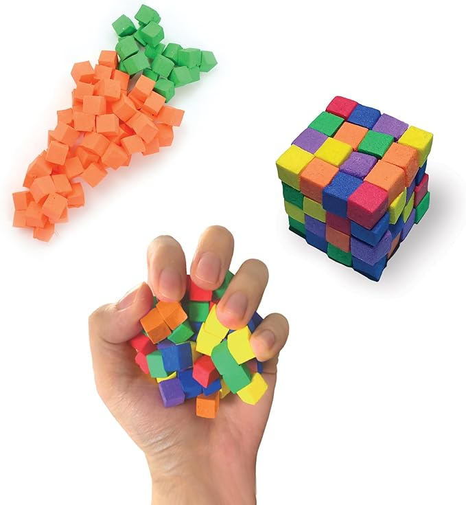 Play Visions FidlBitz® - Revolutionary Cubes That Stick Together, But Not Sticky! (Starter Set (Assorted Colors))