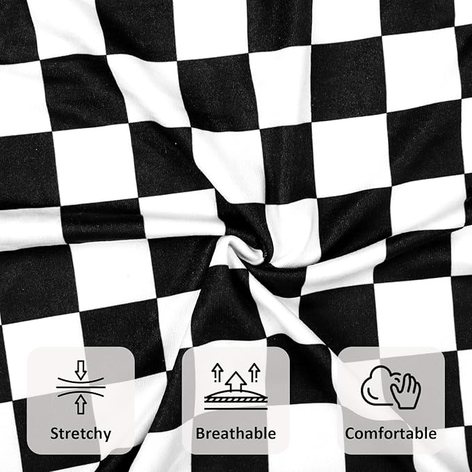 Newborn Lounger Cover and Infant Car Seat Insert, Black Checkered (Lounger Not Include)