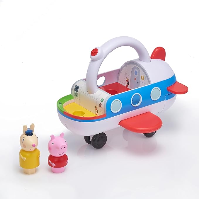 Wow! Stuff Peppa Pig Toys Clever Plane | Pre-School Learning Interactive Toy | 25+ Lights, Sounds and Phrases | Reacts to Motion Detection | for Toddlers Both Girls and Boys Ages 3+, White