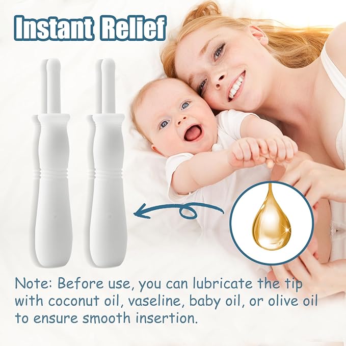 20 Count Gas and Colic Reliever for Babies, Infant Gas Colic Relief Flatulence Stick, Instant Constipation Relief for Newborns Boys Girls