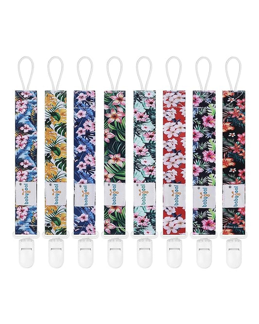 babygoal Baby Hawaii Pacifier Clips 8 Pack 8PB28