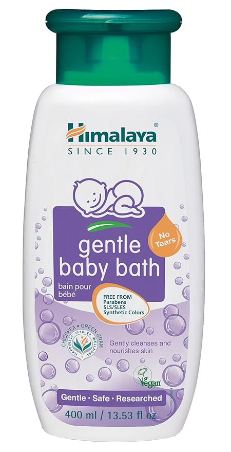 Himalaya Gentle Baby Bath, Gentle, Non-Irritating Cleanser for Nourishing Your Baby’s Skin, 13.53 oz