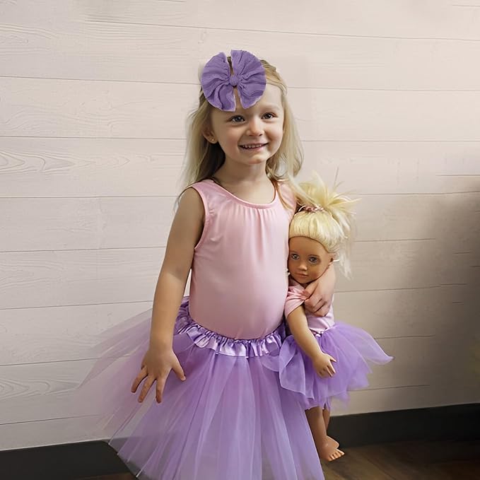 Lace Big Bows Baby Headbands Elastic Hairbands Hair Bows Children Soft Hair Accessories Newborn Infant Toddlers Wine Purple Green 3 PCS