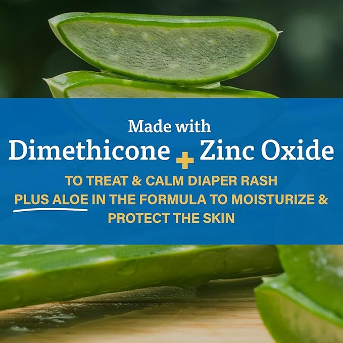 Diaper Rash Cream, Dimethicone Zinc Oxide Cream, 4 oz (113 g) (Pack of 1)