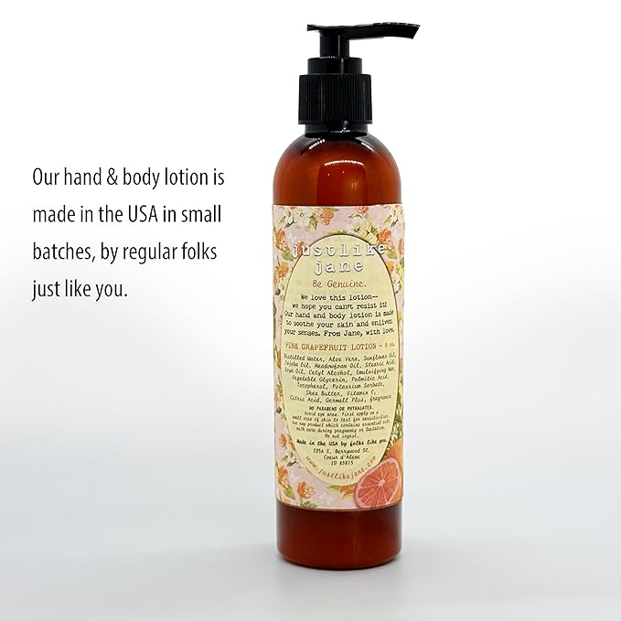 Just Like Jane™ Shea Butter Lotion | 8 fl oz | 8 scents | Scent: Pink Grapefruit