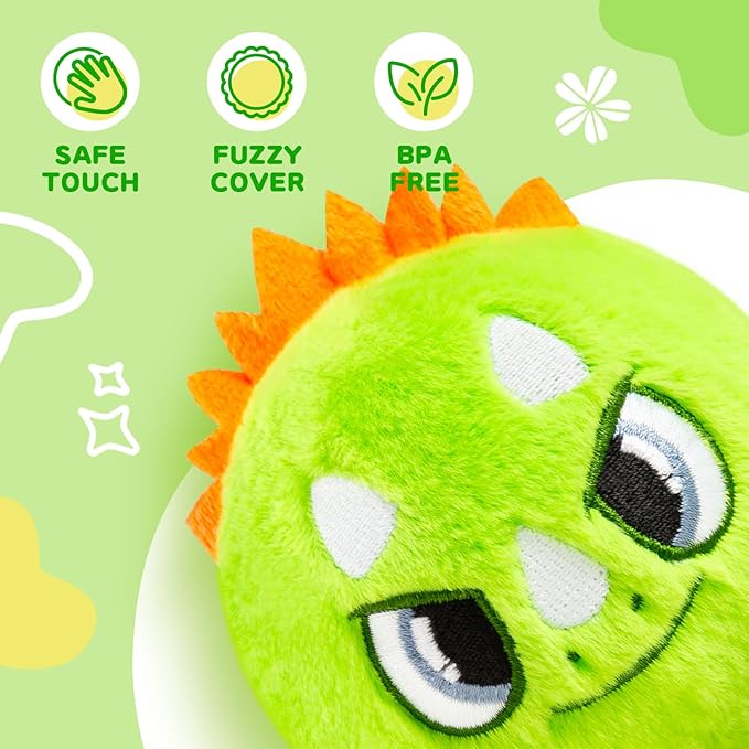 PlayZap Bouncy Balls 3" Large Size with Easter Bunny Stuffed Animal- Easter Basket Stuffers for Toddler Sensory Toys BPA-Free Safe Toys Gifts for Kids Boys Girls 1-3 3-5 5-8