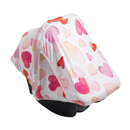 Baby Car Seat Canopy Cover, Breathable Sun Shade, Full Privacy for Newborns & Infants, Universal Fit for Boys & Girls