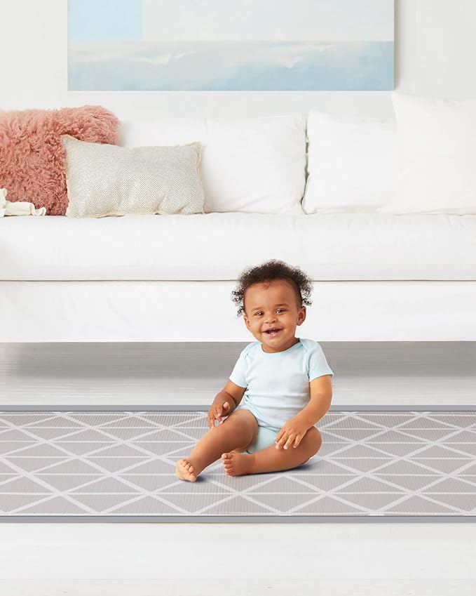 Skip Hop Baby Play Reversible Foam Floor Mat, Vibrant Village, 86" X 52",