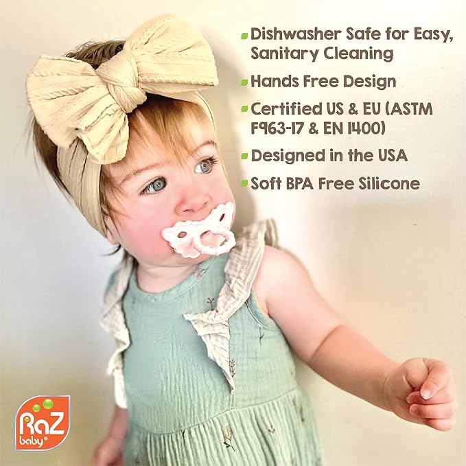 RaZbaby RaZberry Teether Red + Feeder 2-Pack Bundle - Soothe Sore Gums and Provide Teething Relief with Easy-to-Hold, BPA Free Teether Toy Bundle