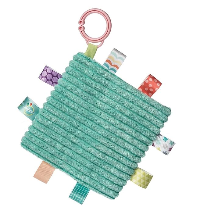 Taggies Crinkle Me Toy with Baby Paper & Squeaker with Sensory Tags, 6 x 6-inches, Sniggles Snake