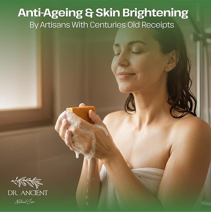 Dr.Ancient Wild Pistacia Bittim Soap Bar Organic Natural Vegan Traditional Handmade Antique - No Chemicals, Pure Natural Soaps!