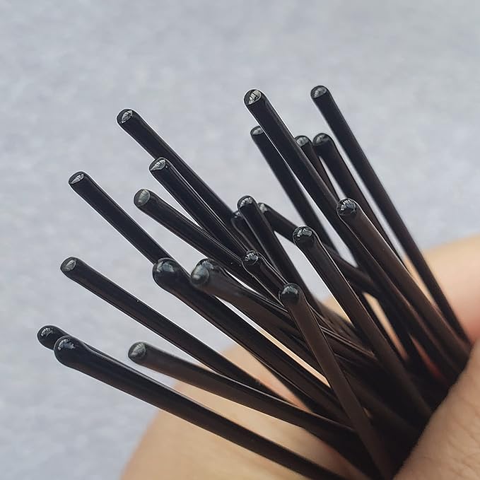 Hairpins for Bun ROCST Bobby Pins Clips for Ballet Woman girl Hairdressing salon (2 inch, Brown12pcs) (Black, 3 inch Kit (42 pcs))