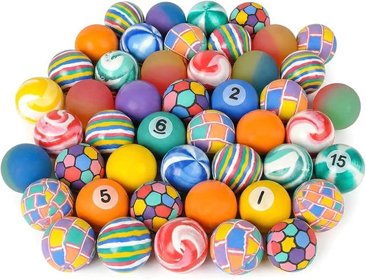 Rhode Island Novelty 45MM 1.75 Inch Hi Bounce Ball Assortment, 50 Balls per Order
