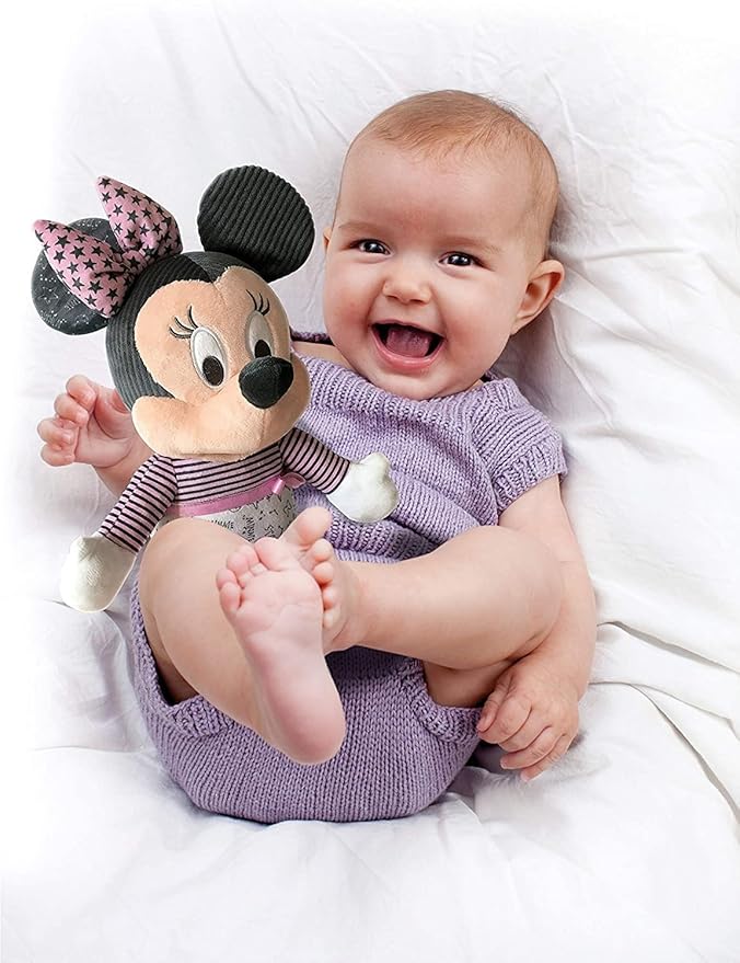 Clementoni 17395 Disney Baby Minnie Goodnight Plush-Educational Toy for Toddlers