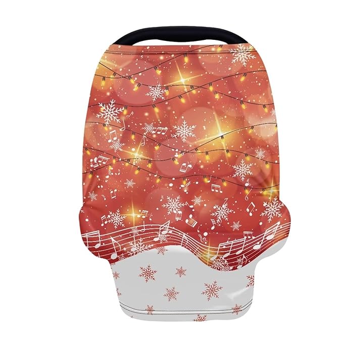 Car Seat Cover Multi-Use Car Seat Canopy Cover for Babies Breathable Stretchy Nursing Breastfeeding Covers Privacy Protection Durable