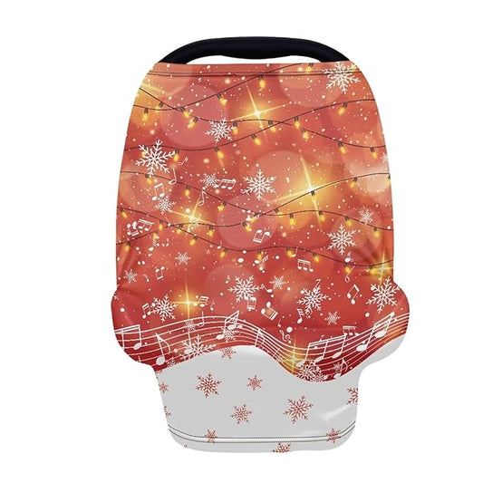 Car Seat Cover Multi-Use Car Seat Canopy Cover for Babies Breathable Stretchy Nursing Breastfeeding Covers Privacy Protection Durable