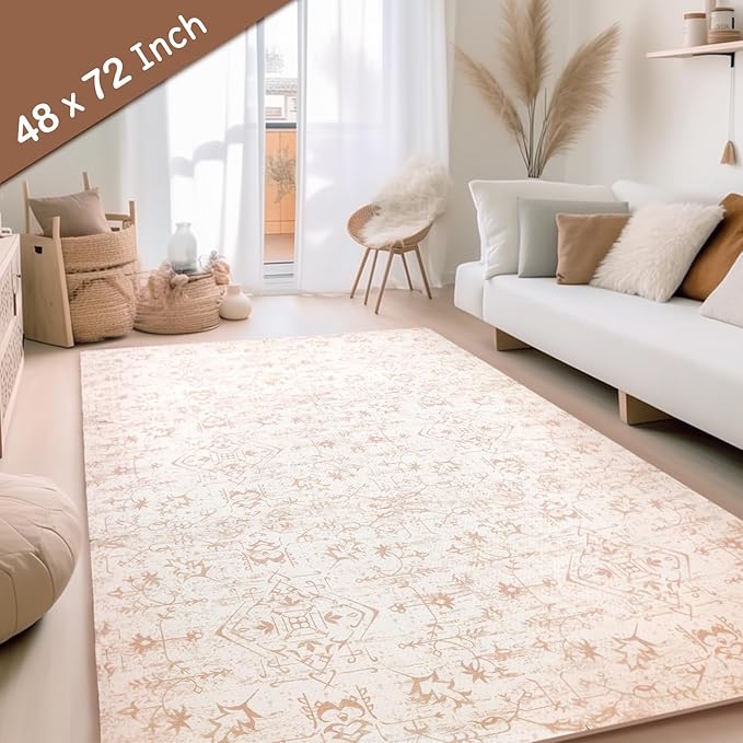 Extra Large Baby Play Mat - 4FT x 6FT Foam Puzzle Floor Mat for Kids & Toddlers (Persia Rhombic Pattern)