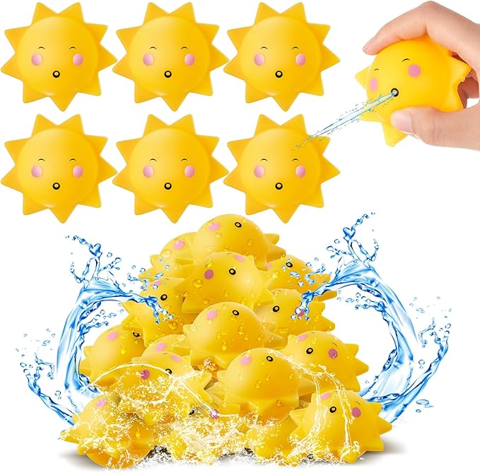 Blueweenly 36 Pcs You are My Sunshine Squirts Bath Toys Swimming Pool Toys Bathtub Favors for Sun Party Birthday Summer Pool Activity Gifts Decorations