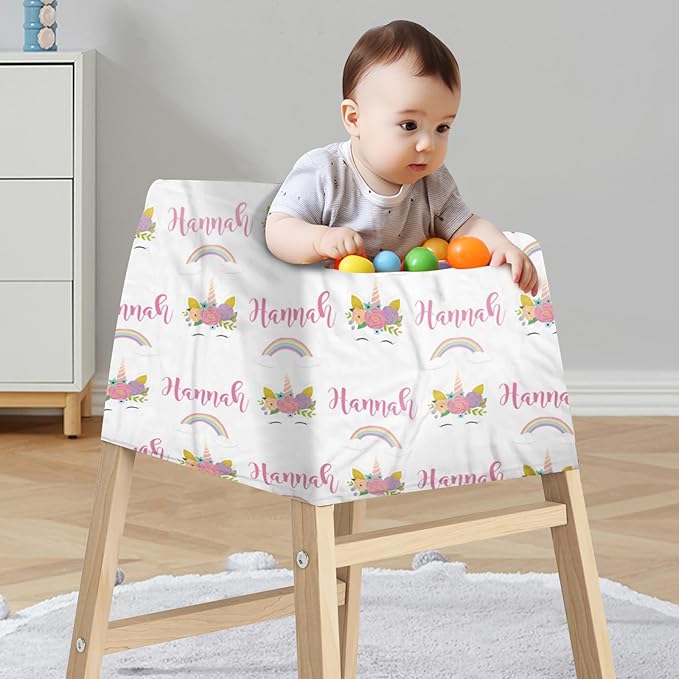 Personalized Baby Car Seat Cover Stroller Canopy: Custom Name Newborn Baby Girl Elastic Pink Nursing Cover for Moms First Birthday Gift(one Size)
