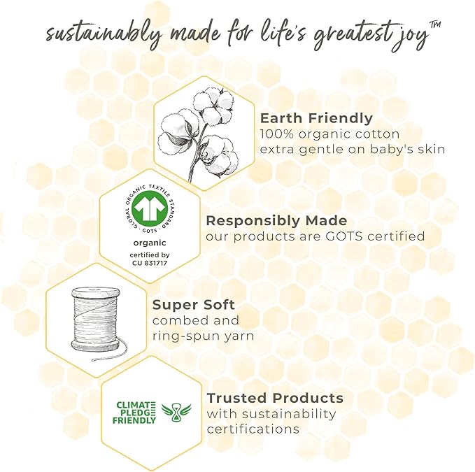 Burt's Bees Baby Infant Washcloths, 100% Organic Cotton, Soft and Super Absorbent Knit Terry & Woven Terry Wash Cloth - 3 Pack Set