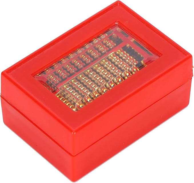Mini Brass Abacus 9 Gears Chinese Math Calculating Tool Brass Ornaments for Kids Adult Collection Decoration 1.8 * 1in