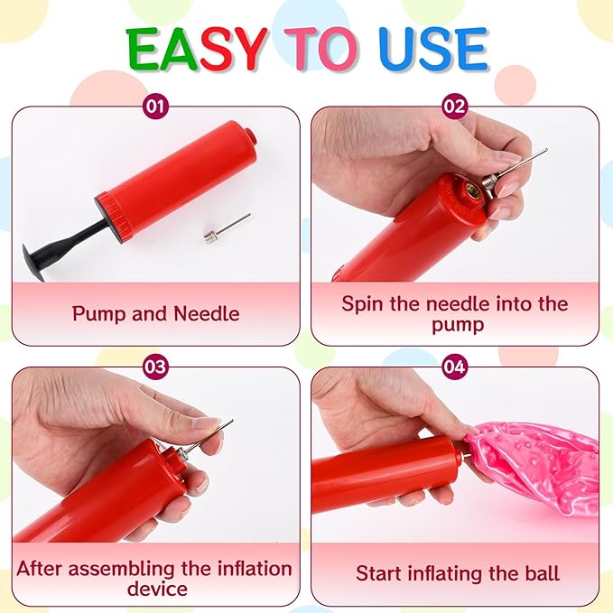 12PCS Bouncy Balls for Kids Toddlers, 7 Inch Sensory Balls Spiky Massage Stress Ball Bulk with Air Pump, Indoor Outdoor Sports Sensory Toys & Party Favors(Pink)
