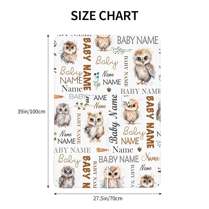 Personalized Baby Car Seat Cover Winter Custom Minky Carseat Cover Boy Girls with Name Owl Carseat Canopy Customized Car Seat Canopy Infant Carrier Covers Nursing Cover Toddler Blanket