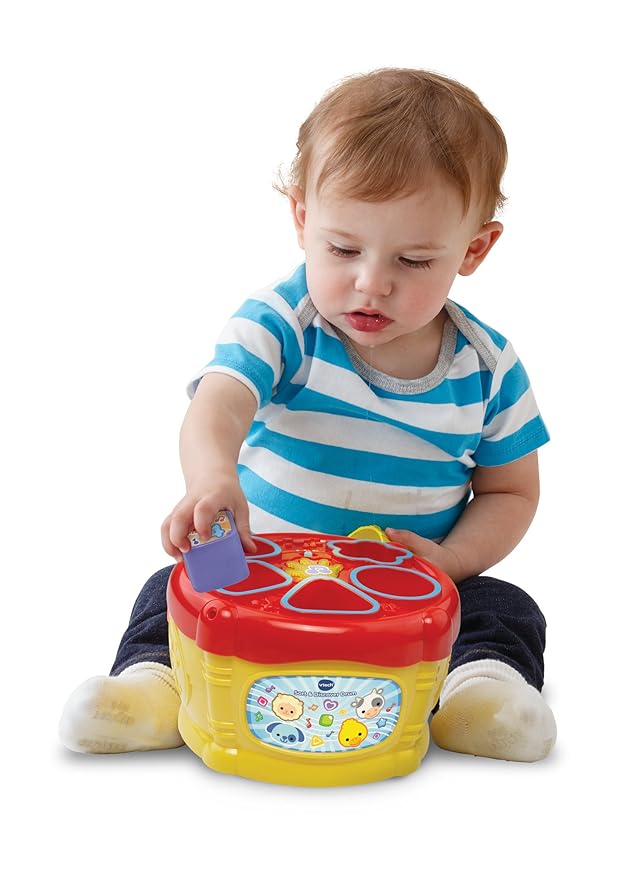VTech Sort and Discover Drum, Musical Toy with Learning Games, Interactive Toy Suitable for Boys and Girls Aged 12 Months & Over