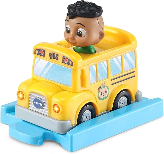 Vtech TUT TUT Baby Speedster - CoComelon Codys School Bus with Rail - Toy Bus with Magic Sensors, Light Effects, Music, Exciting Phrases and Sounds - for Children Aged 1.5-5 Years
