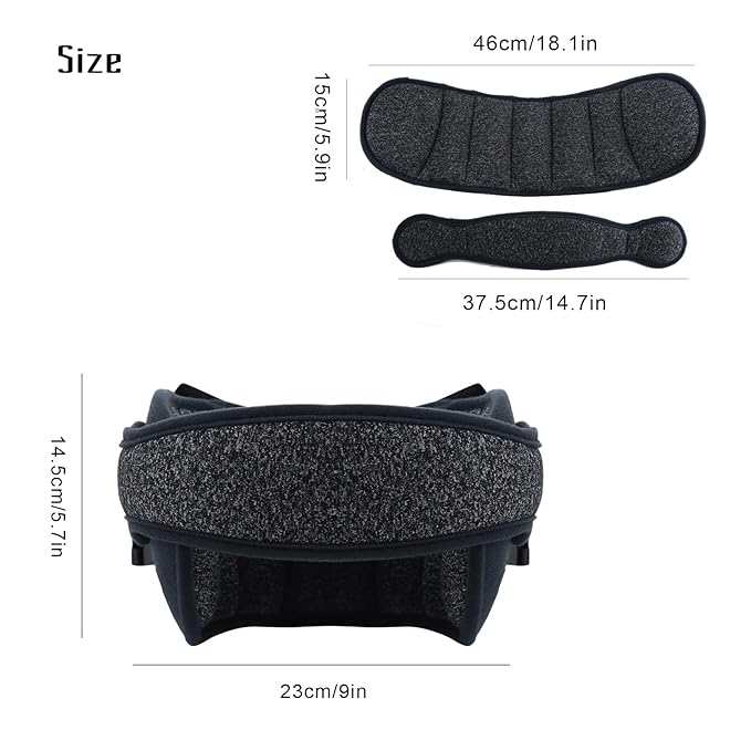KAKIBLIN Baby Car Seat Head Support,Baby Head Support for Car Seat Stroller, Safety Car Seat Neck Relief Strap Headrest,Slumber Sling Sleep Holder Belt for Toddler Infants Child Children Kids(Gray)