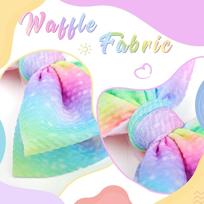 Rainbow Hair Bows for Baby Girls Dreamy Hair Accessories Mint Green Headbands for Newborn Infant Toddler Babies Outfits Accessory Hair Bands