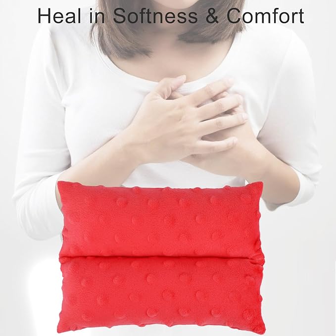 Little Port Pillow Heart Surgery Pillows for Chemo Port After Open Heart Surgery Recovery Gifts Bypass Pacemaker Must Haves Protector Cushion Minky Dot Red