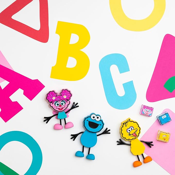 Glo Pals x Sesame Street Water-Activated Light-Up Cubes for Sensory Play (Big Bird - Cubes Only)