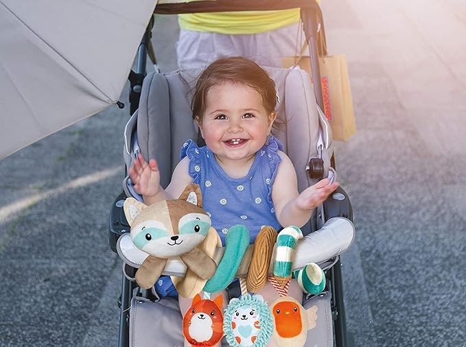 Clementoni 17320 You-17320-Stroller New-Born Pushchair Toys for Babies-Suitable for 0 Months and Older-Machine Washable, Multi-Colour