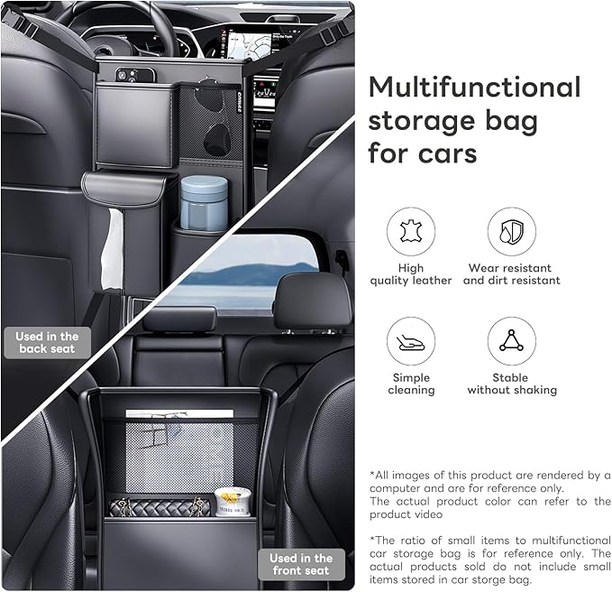 car storage bag, back storage,tissue box, rear seat storage, cup holder