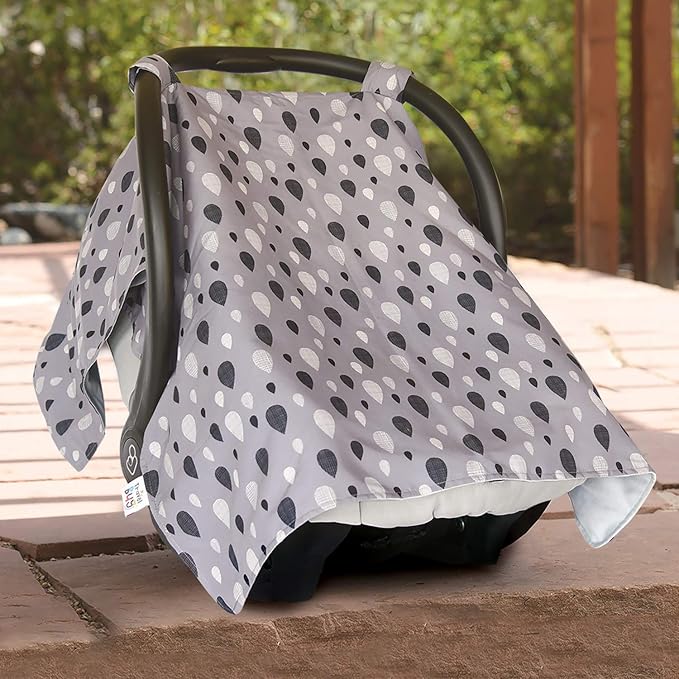 Travel Bug Full Coverage Car Seat Cover - Baby Canopy Cover - UPF 50+