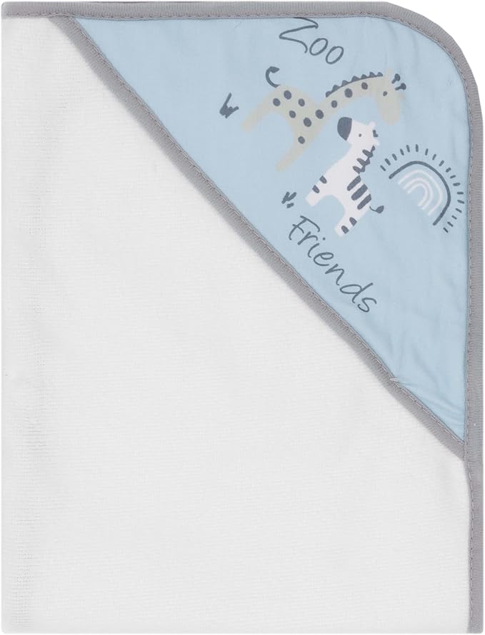 Hooded Baby Towels 3-Pack – Soft Baby Bath Towels with Hood for Newborns & Toddlers, Baby Hooded Towel Set, 30" x 26" (Zoo Friends)