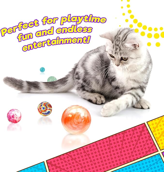 2CHILL Hi Bounce Small Bouncy Balls for Kids, Assorted Styles (2 Packs, 18 Balls Total) – 1-1.75 Inch Colorful Rubber Bouncy Balls for Bulk Party Favors & Goodie Bag Stuffers. 959-2s