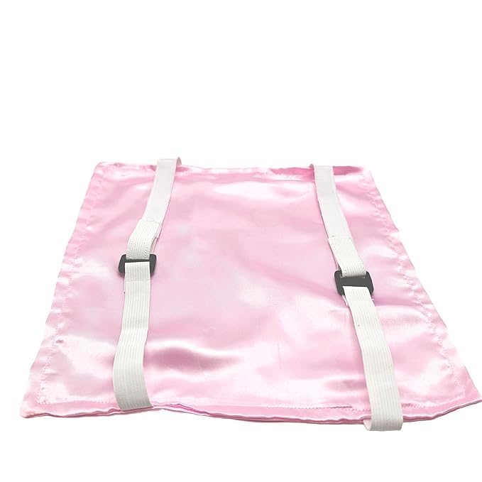 2 Pack Satin Car Seat Headrest Cover for Babies Car Seat Satin Hair Protector Silk Head Rest Cover for Baby Carseat